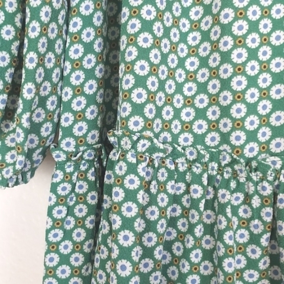 NEW Max Studio Dress Tunic Women Floral Boho Ruffle Long Balloon Sleeve XL - Picture 6 of 16